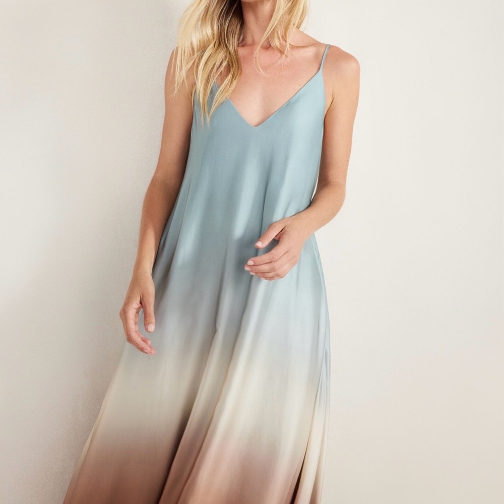 Haven Well Within Silky Ombré Maxi Dress Large - Picture 5 of 5